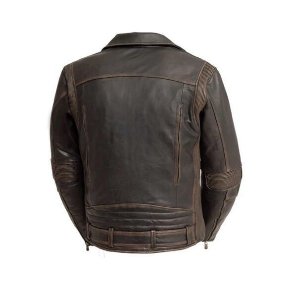 Wrath Men's Motorcycle Leather Jacket - Picture 2 of 5